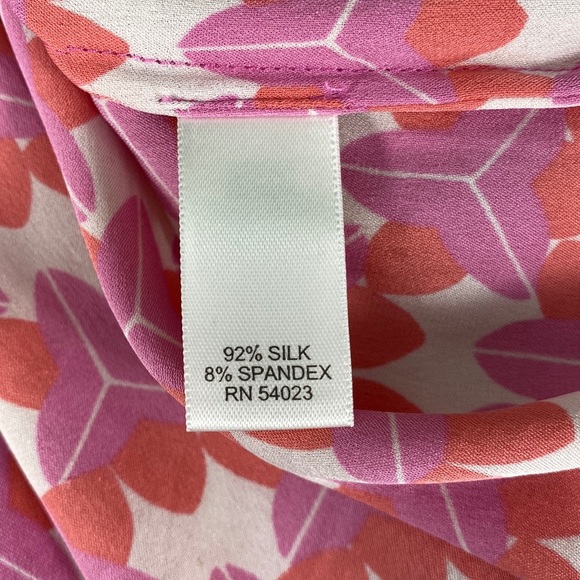 Banana Republic Milly Silk Blend Abstract Print Tank Top - Picture 15 of 16